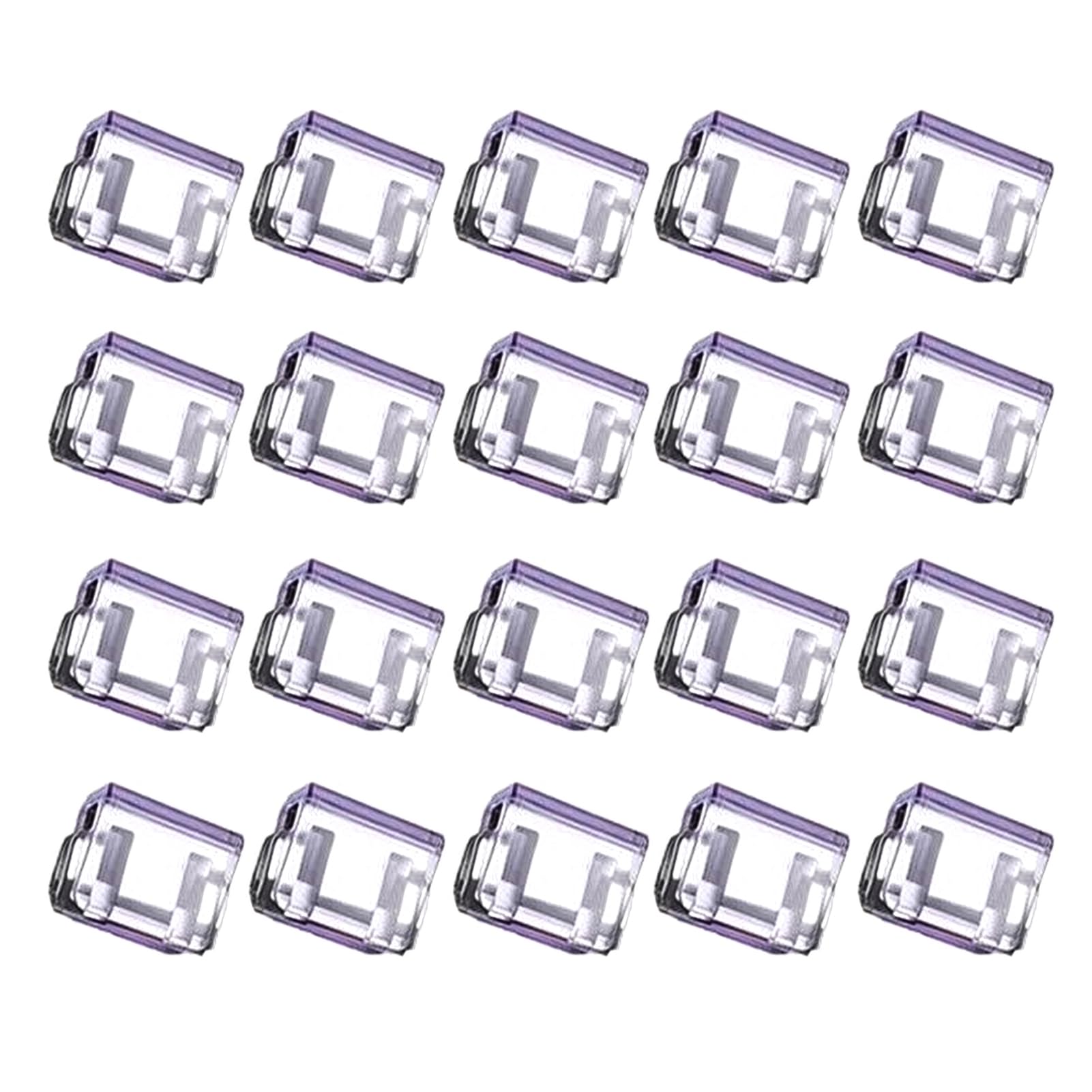 bayicie Transparent Metal Push Clips with Storage Case Multi-Purpose Binder Clip for Pants Hem Book Reusable Colorful