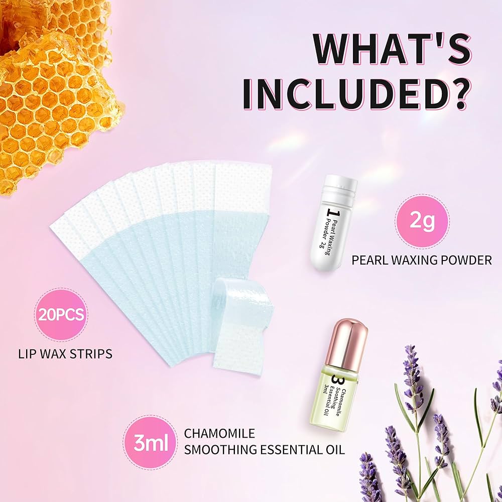 Amazon.com : Beauty7 Sensitive Lip Wax Strips, Facial Wax