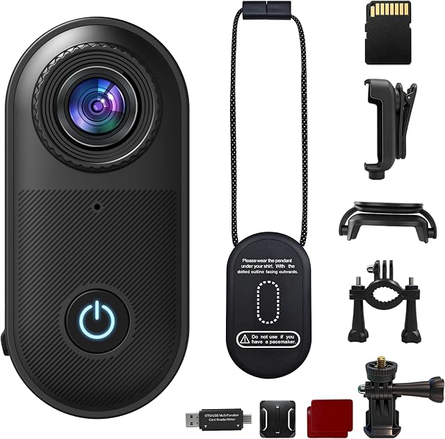 Mini Cámara Deportiva Magnética 2.7K Camara Corporal 35g