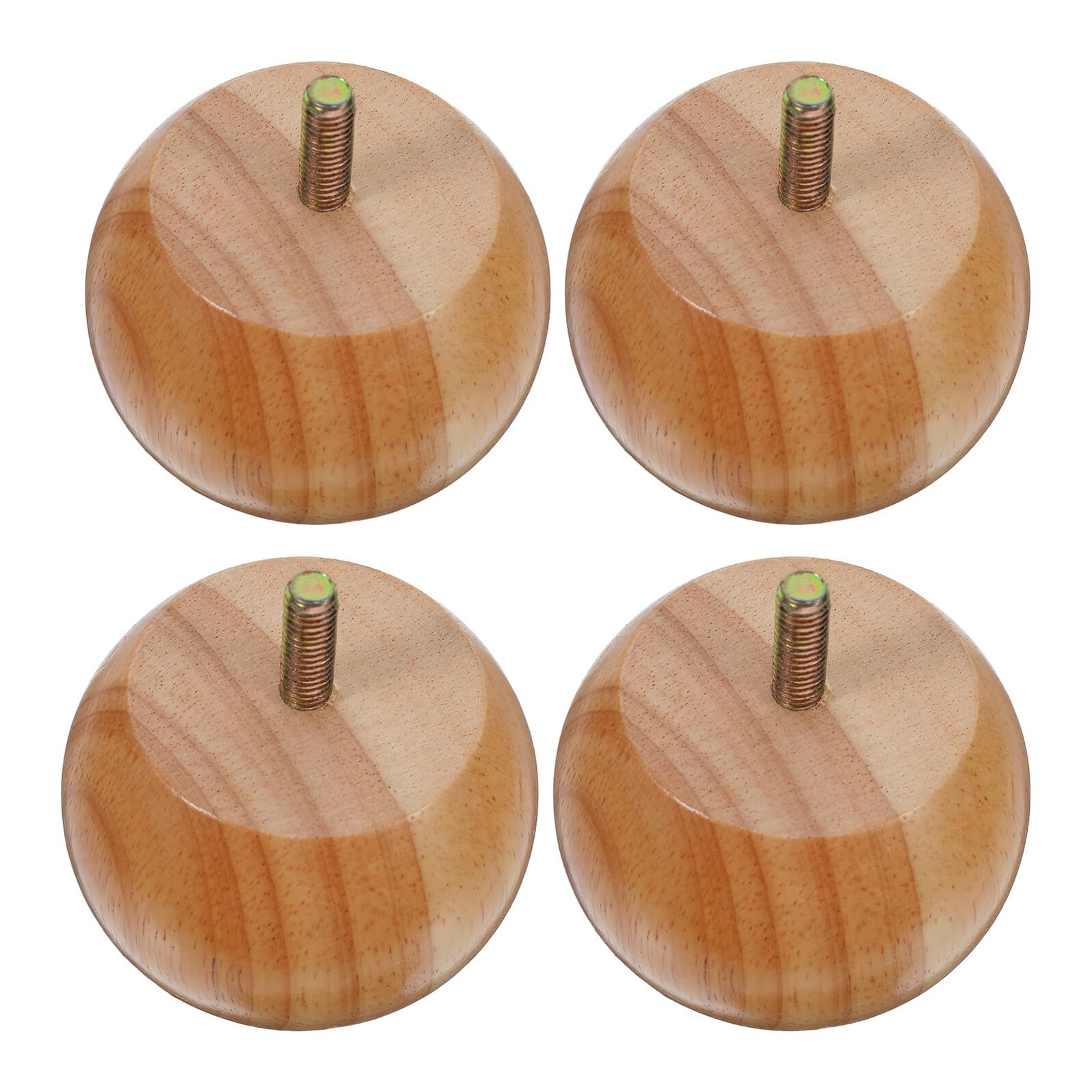 Pieds en bois massif contre meuble trop bas lot de 4 rehausseurs ronds de 5 cm robustes