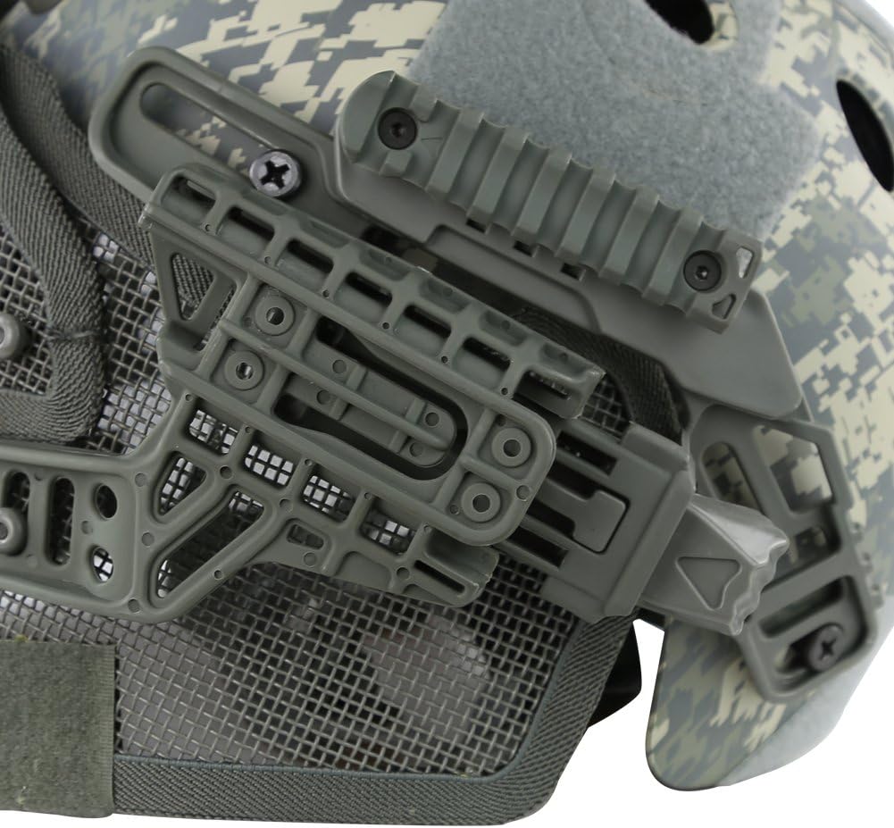 Tactical Protective PJ Helmet G4 System GS Masks with Goggles for Military Airsoft Paintball Army WarGame Hunting