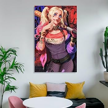 Amazon|ハーレイ・クイン壁紙アートポスター 絵画 ポスター 印刷 Amazon|ハーレイ・クイン壁紙アートポスター 絵画 ポスター 印刷