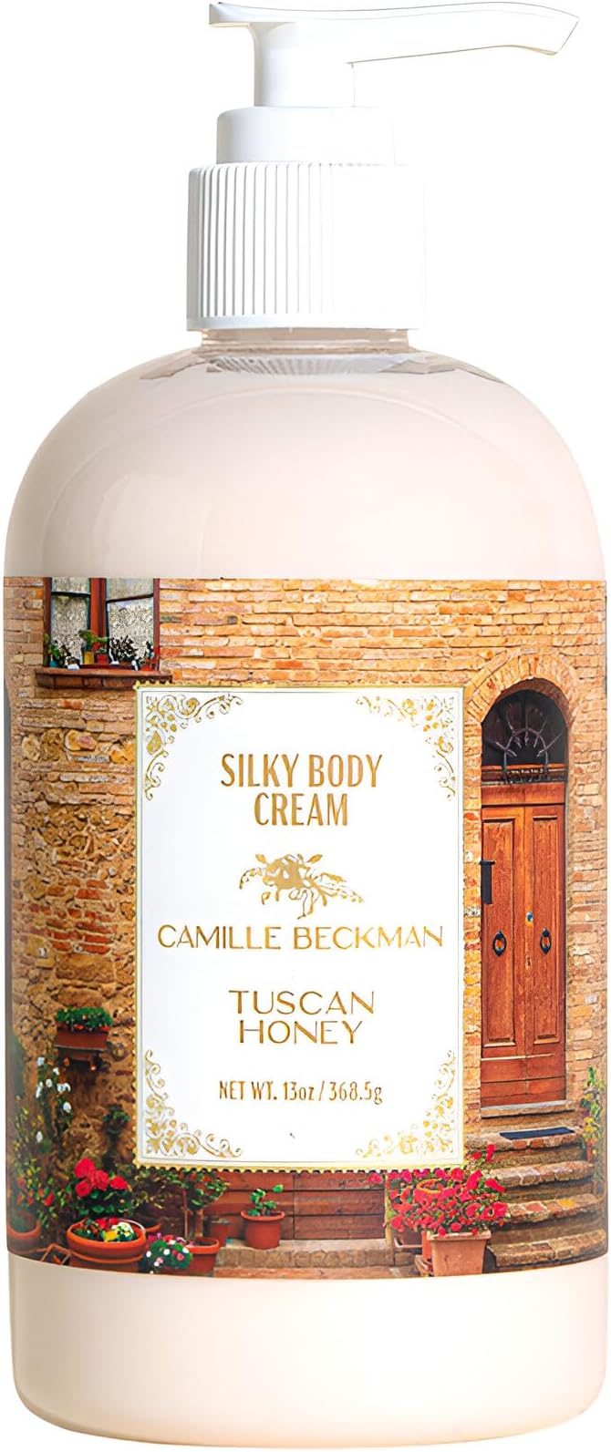 Camille Beckman Silky Body Cream, Tuscan Honey, 13 Ounce