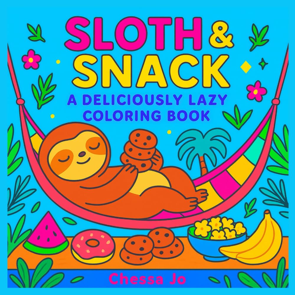 Sloth & Snack: A Deliciously Lazy Coloring Book