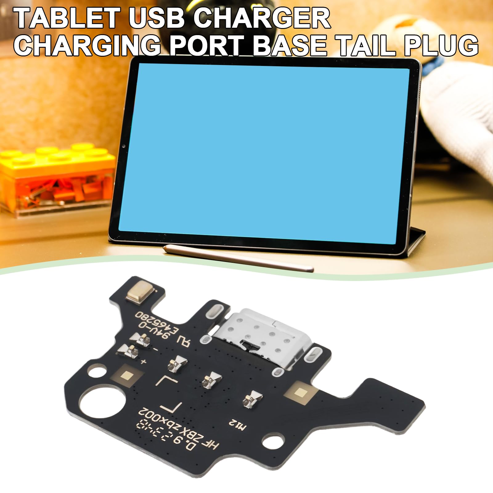1 Puerto de Carga USB Compatible con Samsung Galaxy Tab A9 Plus X210/X215/X216/X218 Placa de Conector de Puerto de Carga USB de 21,4 X 35,3 Mm