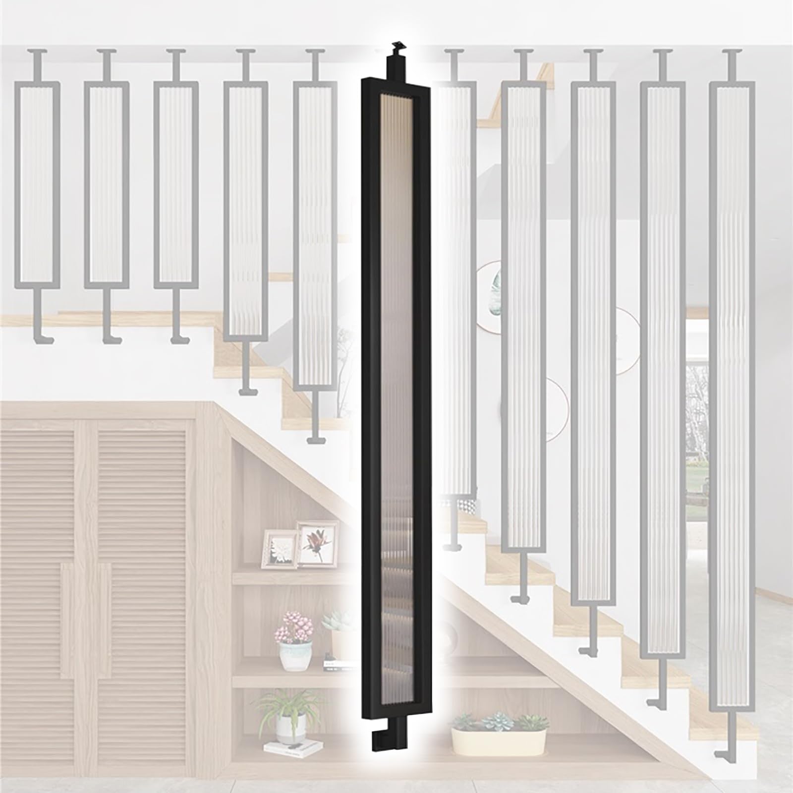 Rambarde escalier pente et niveau modulable en verre - 8