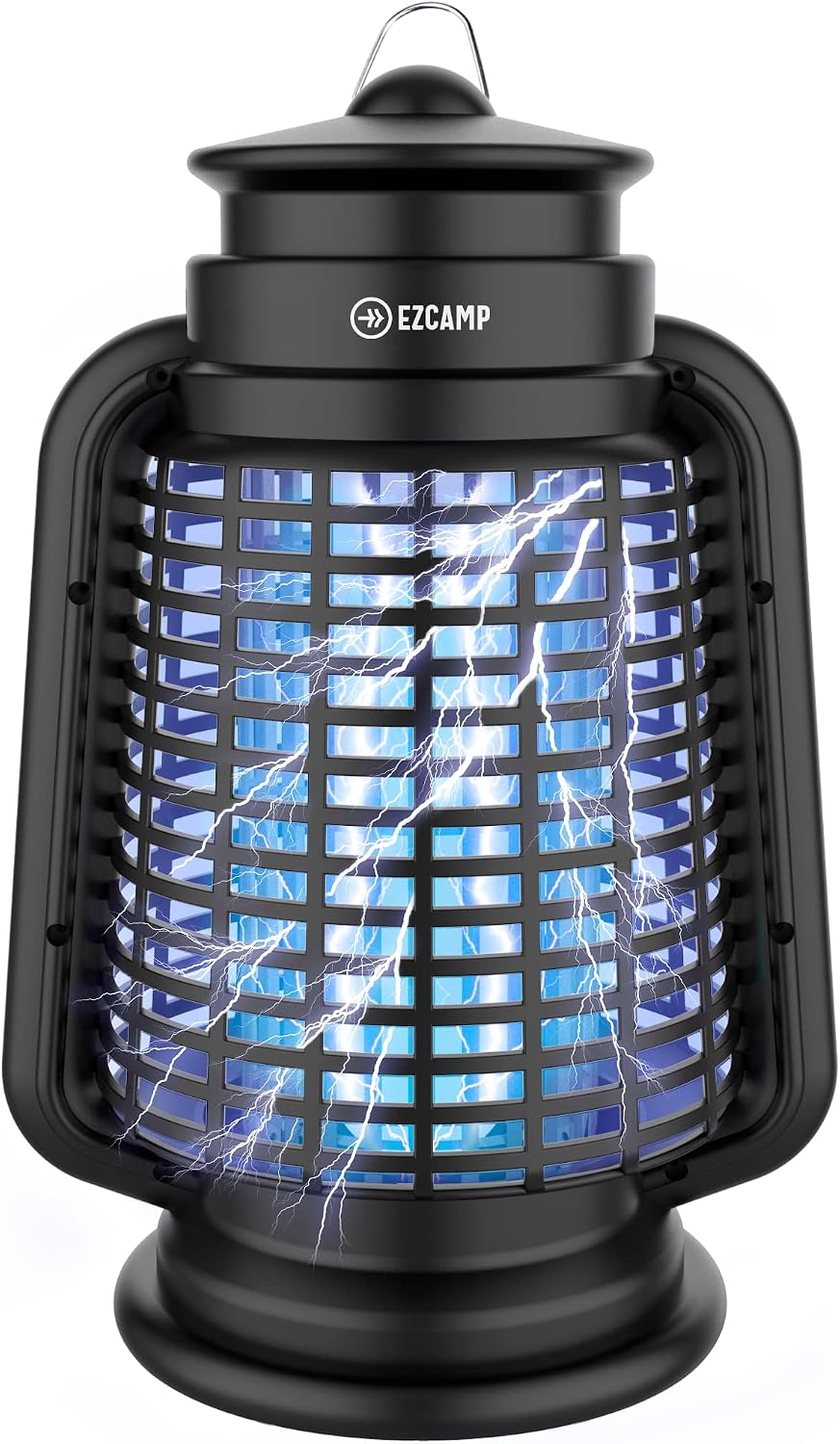 Ezcamp Bug Zapper Electric - Fly Zapper Mosquito Zapper Electronic Insect Killer - Waterproof Fly Trap Insect Killer for Indoor and Outdoor Home Backyard Camp Site Garden, Black (RSZMKL)