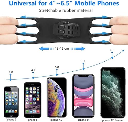 Miniatura 2 de Soporte de teléfono para bicicleta, 2 unidades, soporte universal para teléfono de motocicleta para bicicleta, rotación de 360, soporte de teléfono