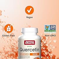 Vista 5 de Jarrow Formulas Cápsulas de quercetina de 500 mg - 30 cápsulas vegetales - Apoya el estado antioxidante, la salud cardiovascular y la salud