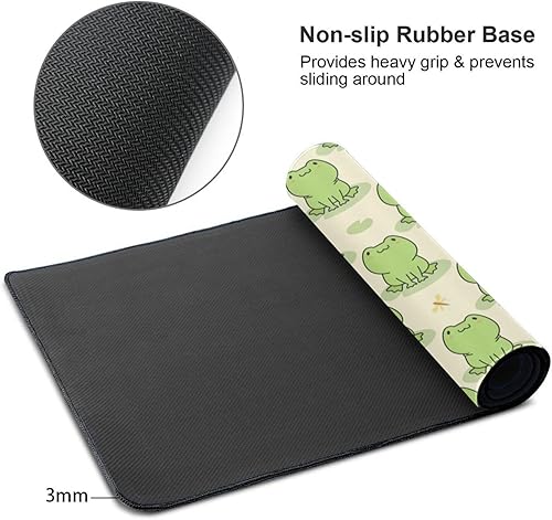 Miniatura 2 de Alfombrilla de mouse con base de goma antideslizante y bonita rana
