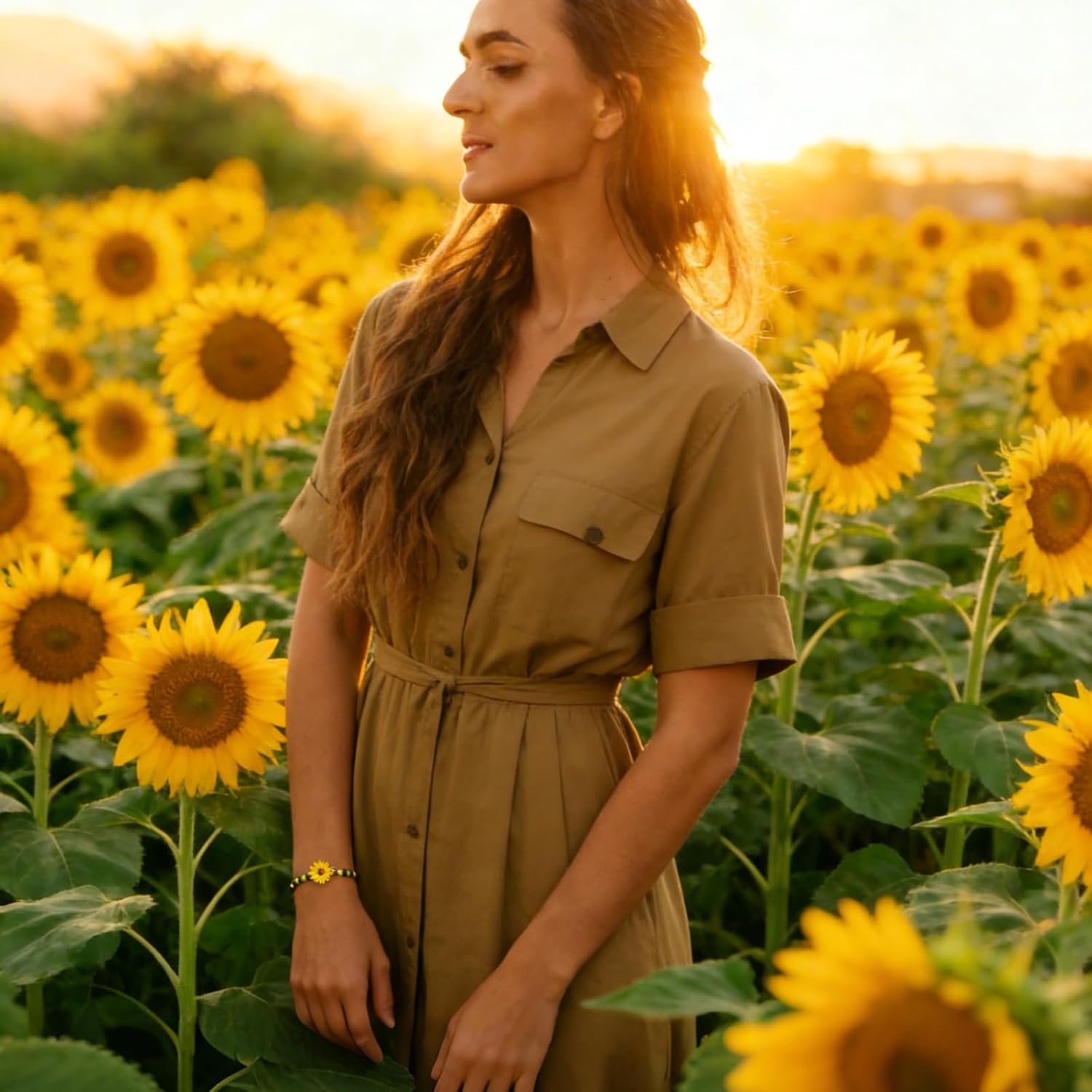 HETICA Sunflower Charm Bracelet Collection Card Bracelet Sunshine Inspirational Symbol of Positivity Perfect Jewelry Gift for Your Daughter/Granddaughter/Niece - Image 7