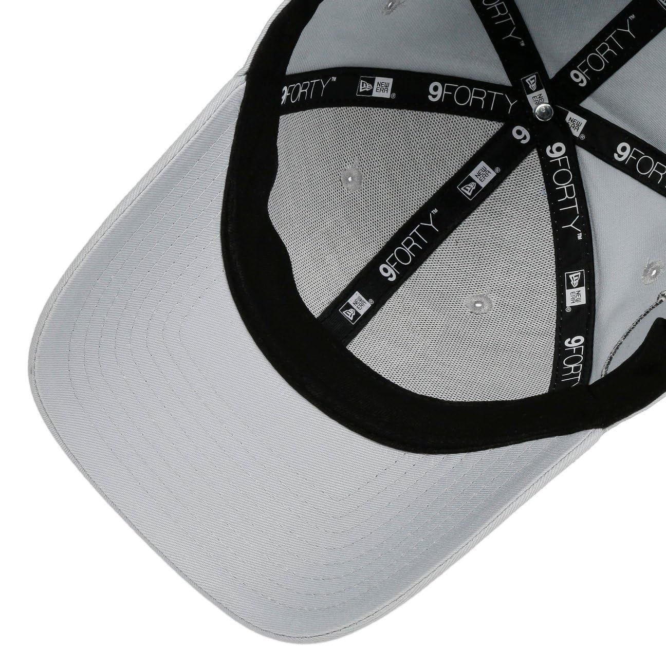 New Era Gorra 9Forty Side Patch RaidersEra Hombre - Curved Brim Cap de Beisbol NFL Hebilla Metal, con Visera Verano/Invierno Primavera Verano Otoño Invierno
