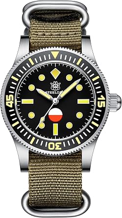 Steeldive SD1952T, Fifty Fathoms, MIL-SPEC, NH35, AR Sapphire, 300 m  Diving, BNIB : Amazon.it: Orologi