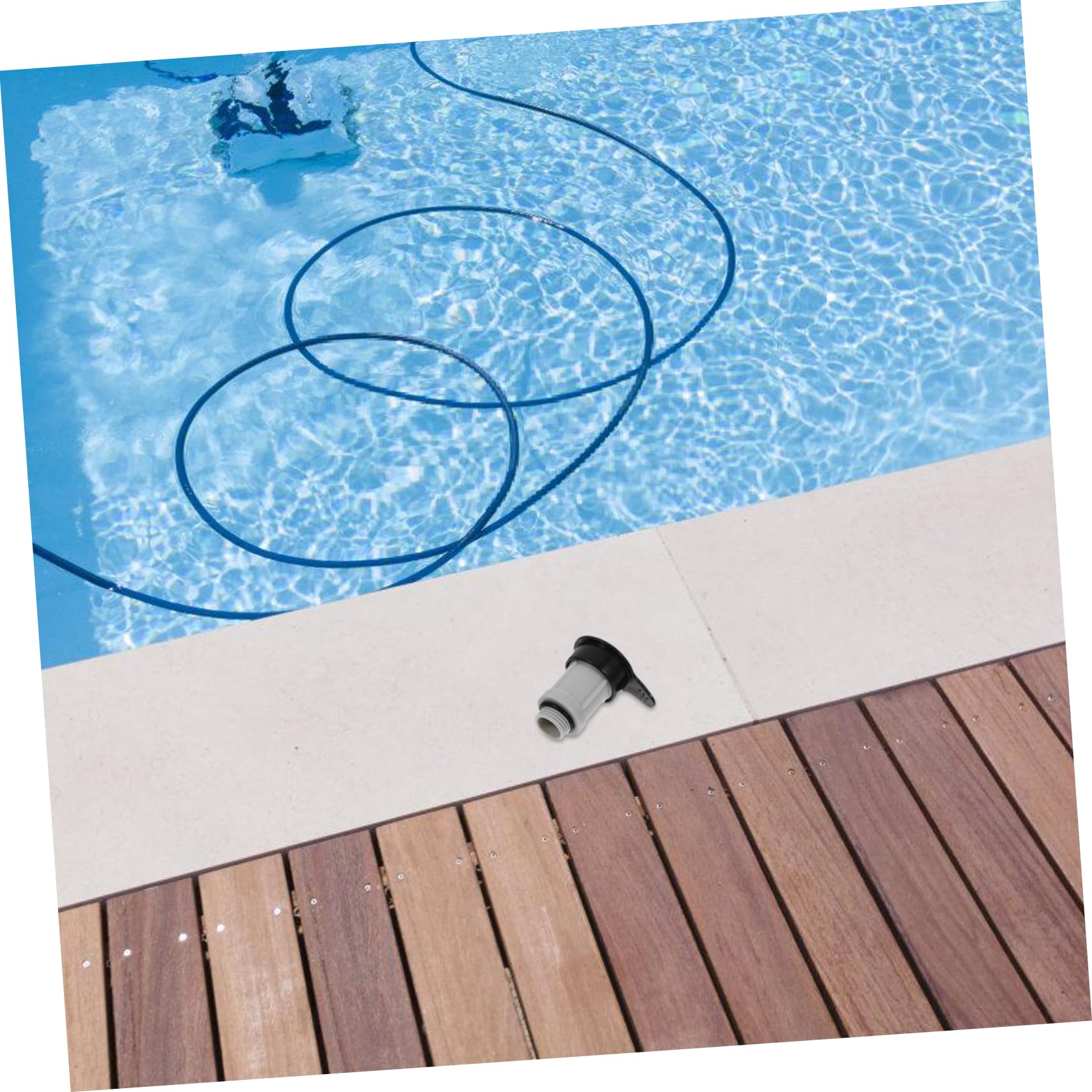 2 Pezzi Valvola Iniezione per Piscine Fuori con Adattatore Aria Compatibile Sostituzione Valvola Sfiato Installazione e Materiali Resistenti per Manutenzione