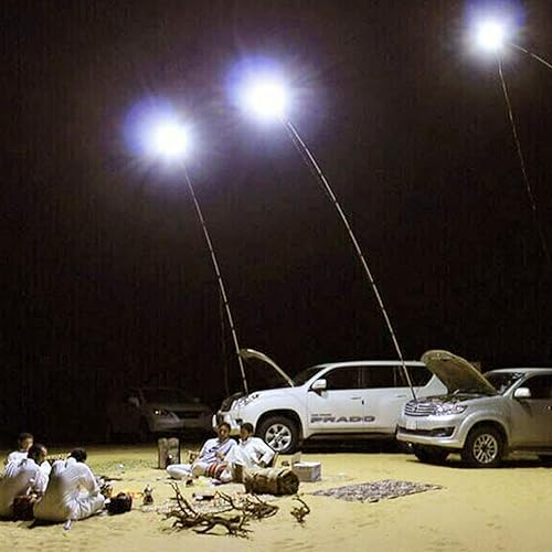 Miniatura 9 de Panel de luz LED COB de 12 V CC con control remoto, módulo de tira de chip máximo de 70 W 7000 LM, tubo regulable para lámpara de campamento al aire