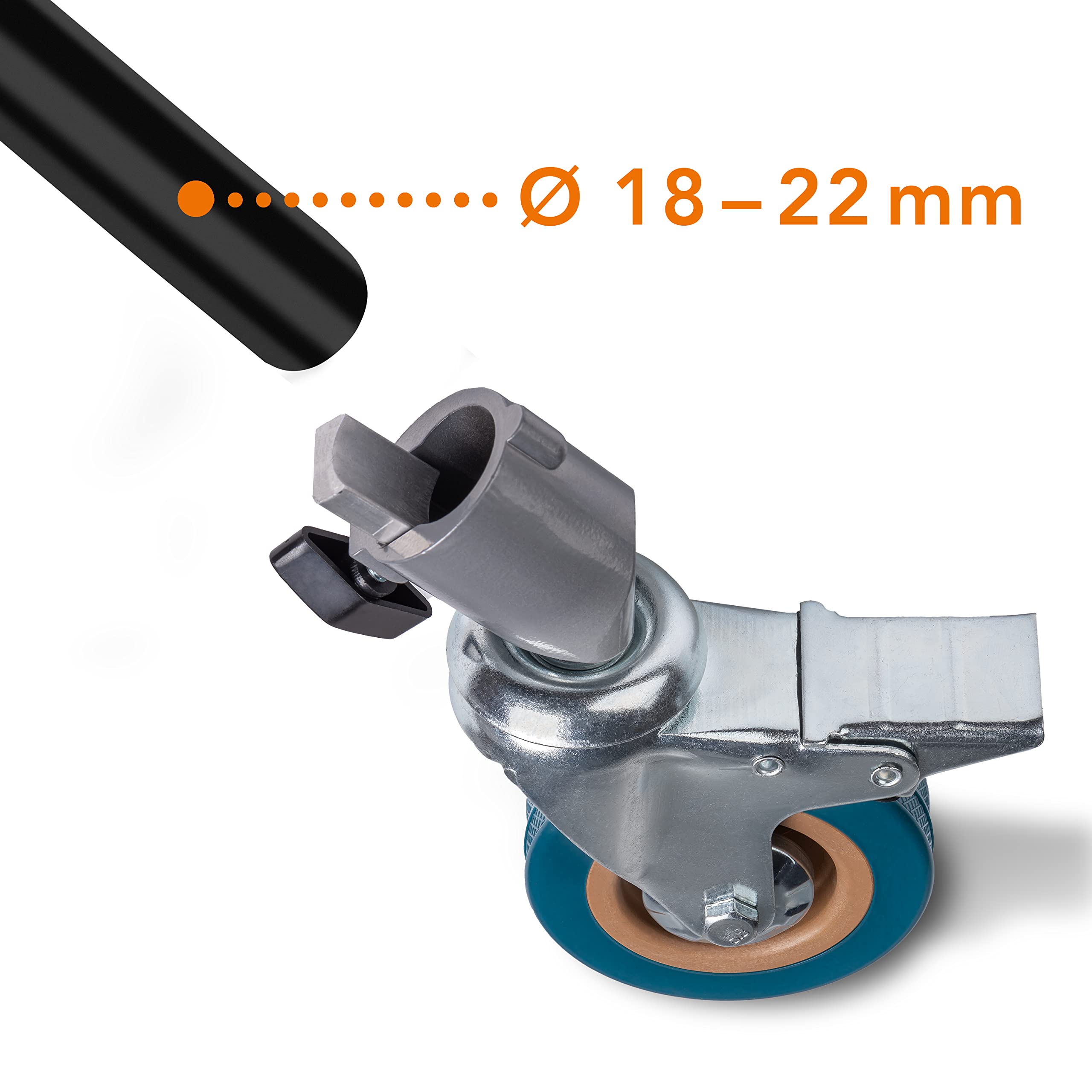 Walimex pro Stativrollen Pro 7522 3er-Set 75mm