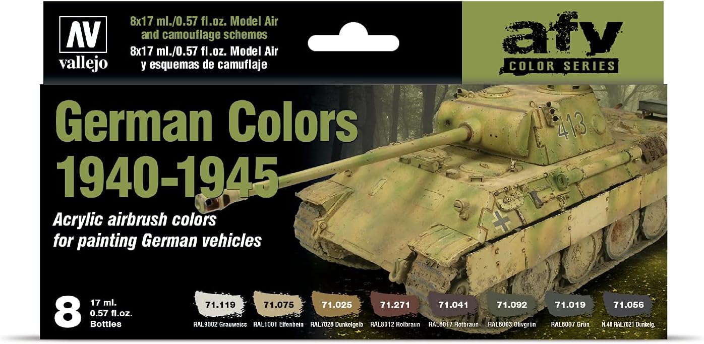 Vallejo Model Air – Lot 8 Peintures USAF Grey Schemes 1970s To Present 17 Ml, Idéal Maquettes Avions Militaires