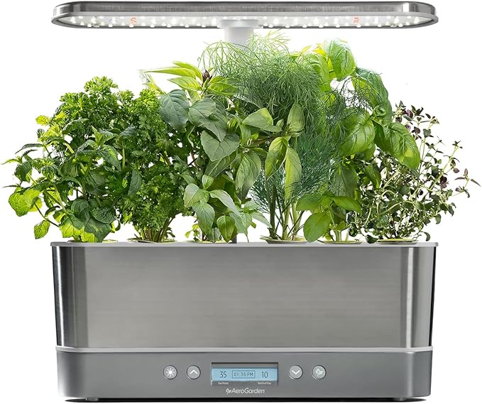 AeroGarden Harvest Elite Slim Indoor Garden Hydroponic