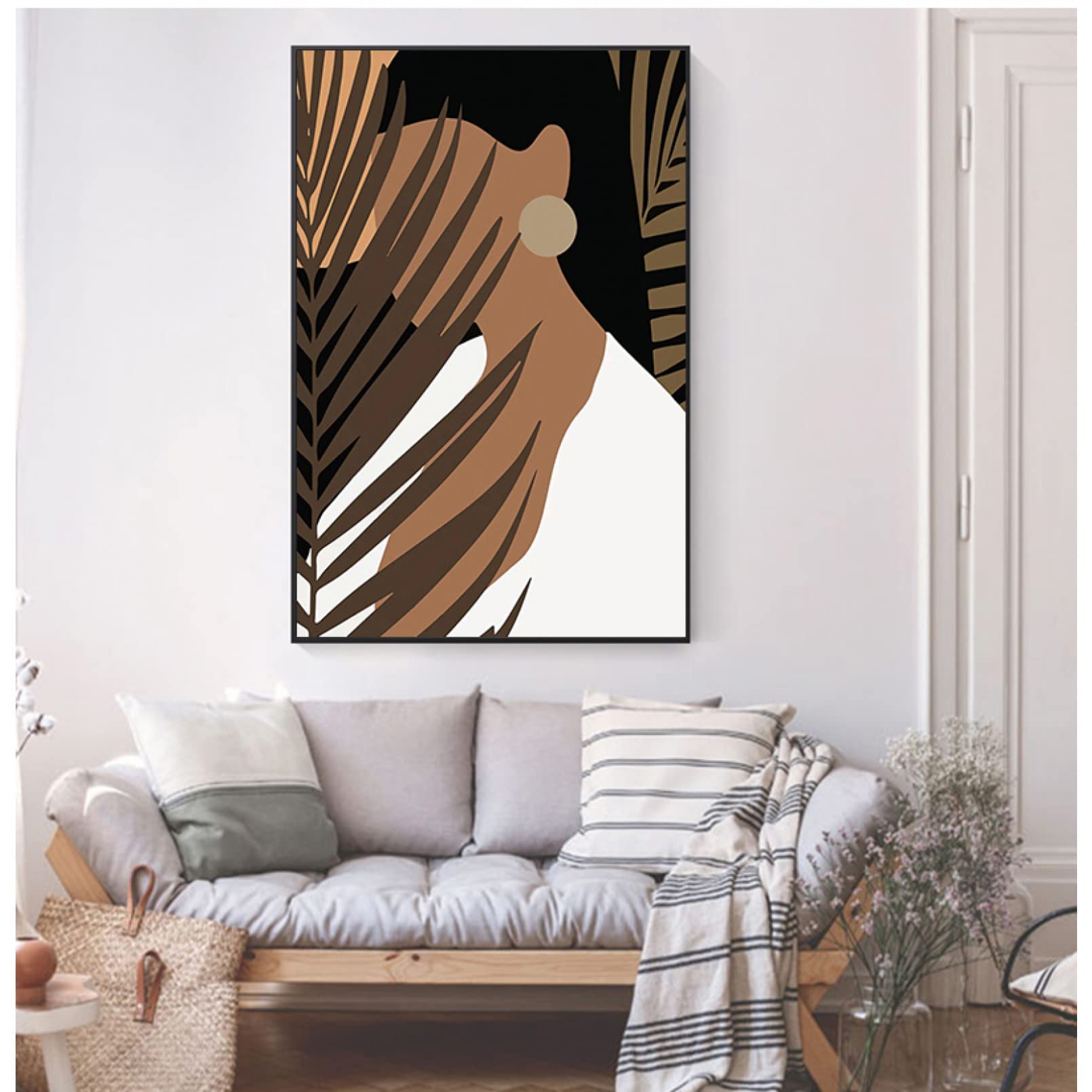 Chica abstracta en lienzo para eliminar la monotonía de tus paredes