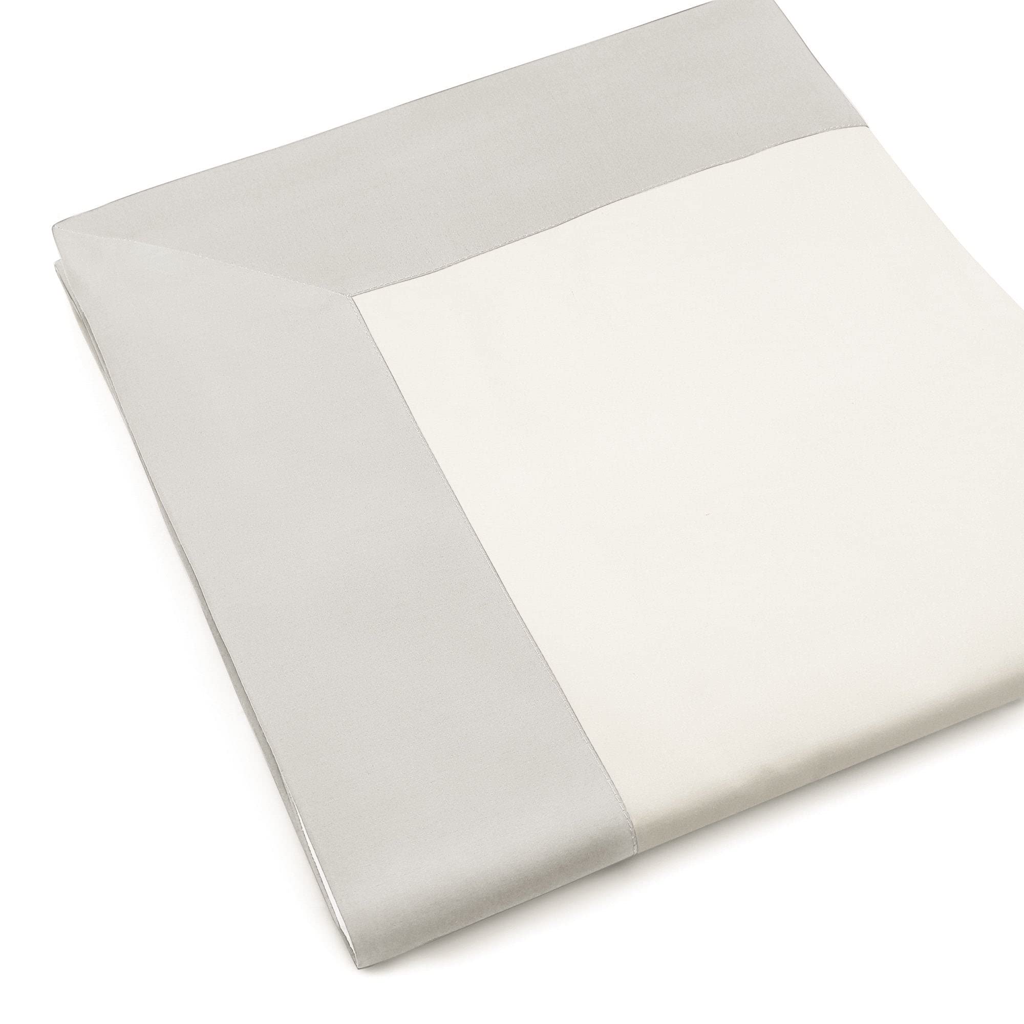 Lisola Kompletny zestaw pościeli podwójnej czystej bawełny, 1 prześcieradła od góry 250 x 290cm + 1 prześcieradło 180x200x30cm + 2 poszewki 80x50cm we Włoszech, Model: Diament (szary perłowy)