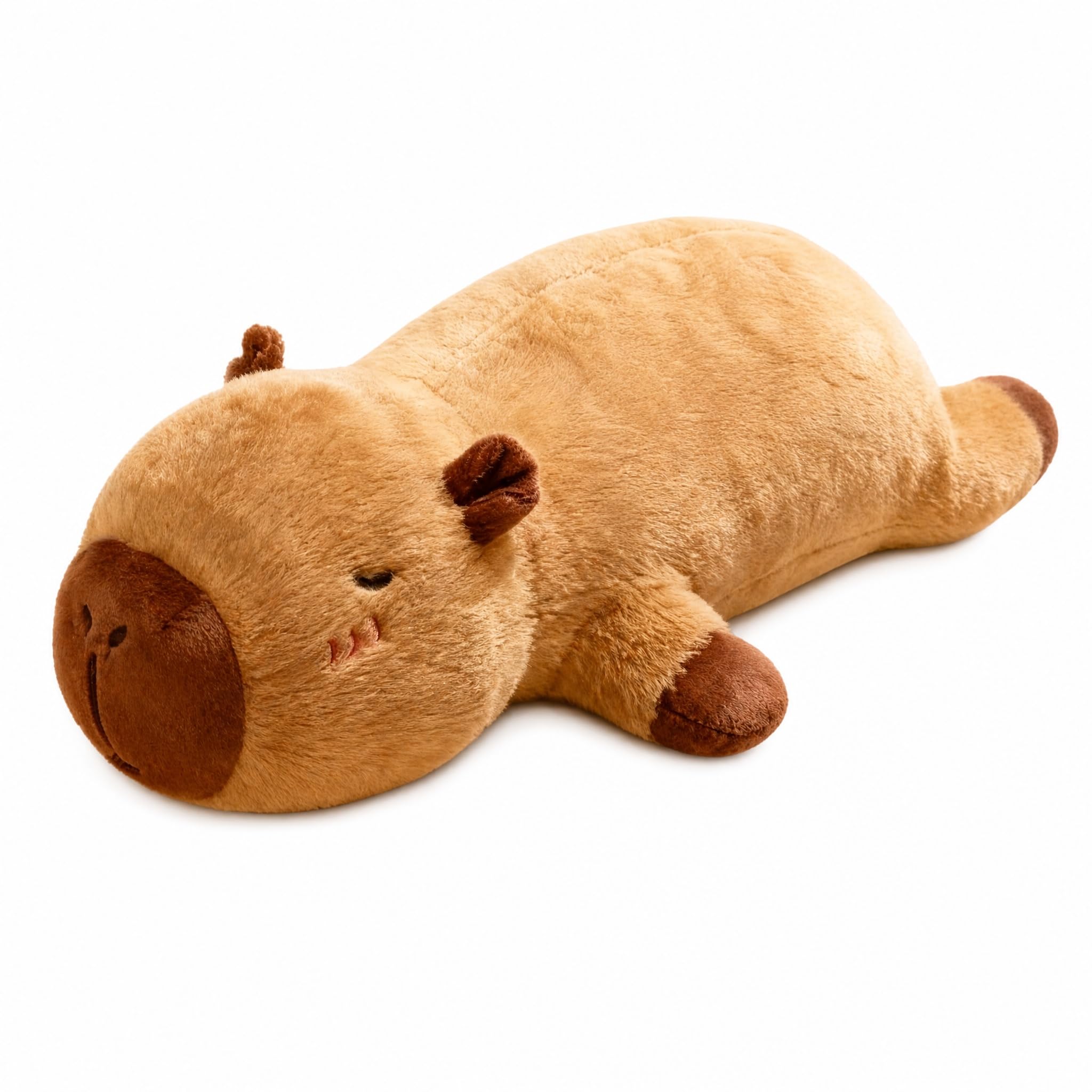 Giant Capybara Plush Pillow 45cm Brown Soft Cuddle Cushion for Adults