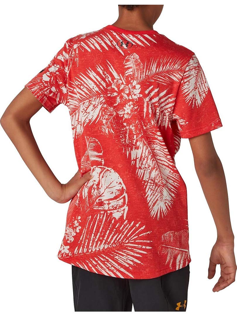 Under Armour T-Shirt Bambino Project Rock Warrior Mana - Colore - Rosso, Misure - YS