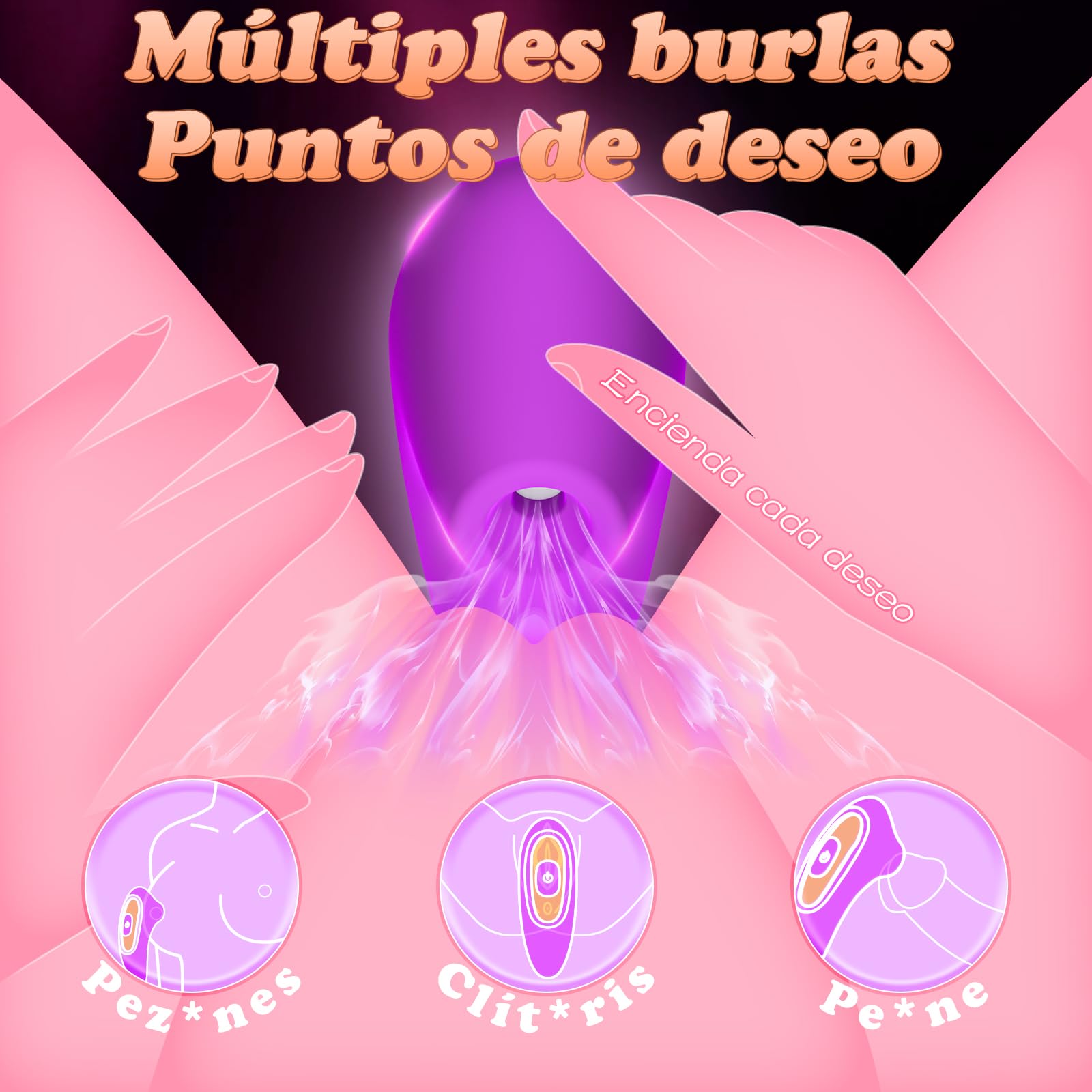 Vibromasseurs, Femme Clitoridien Puissant Suceur va et vient,Femme Sextoýs Couple Plaîsir Femme avec 9 * 9 modes de réglage Gode femme Sex Toýs Femme avec Imperméable à l’eau, rechargeable