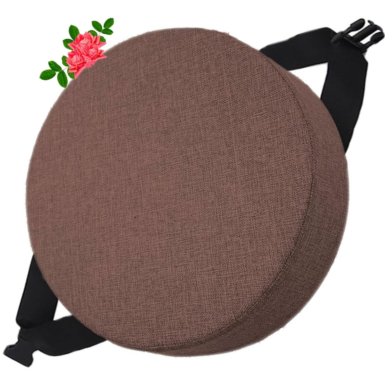Uyeoco 7# Memory Foam Round Seat Cushion 5/8Cm Thick,35/40/45/50Cm Round Stool Cushion, Circle Chair Pad With Removable Cover For Dining Kitchen Bar Chairs (Color : Size : 35X35x5cm)