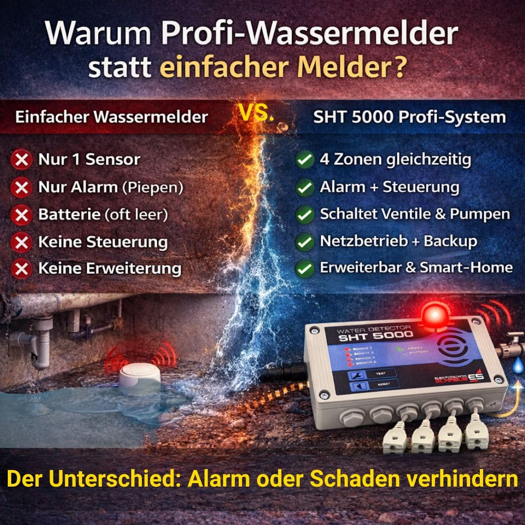 Schabus SHT 5000 Water Detector met externe sensor, werkt Schabus SHT 5000 Water Detector met externe sensor, werkt