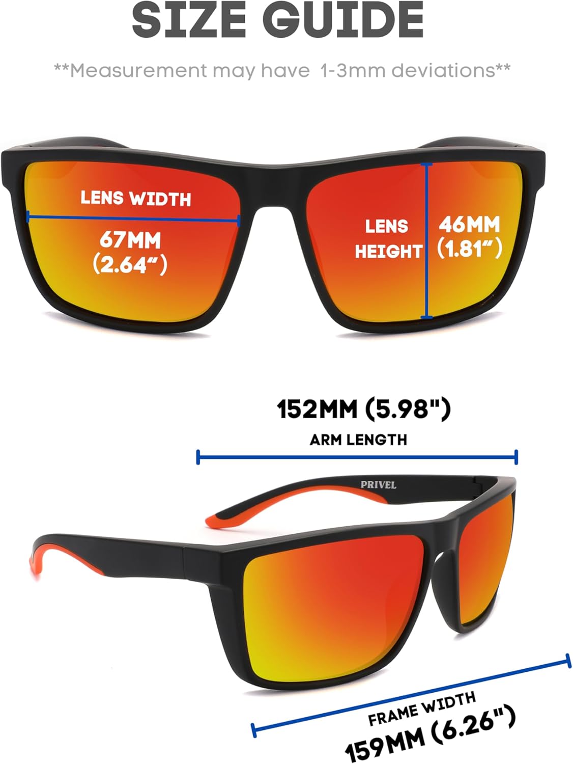 XXL Size Extra Large 159MM Sport Polarized Sunglasses for Big Wide Heads Men TR90 Outdoor Cycling Running Fishing - Image 6