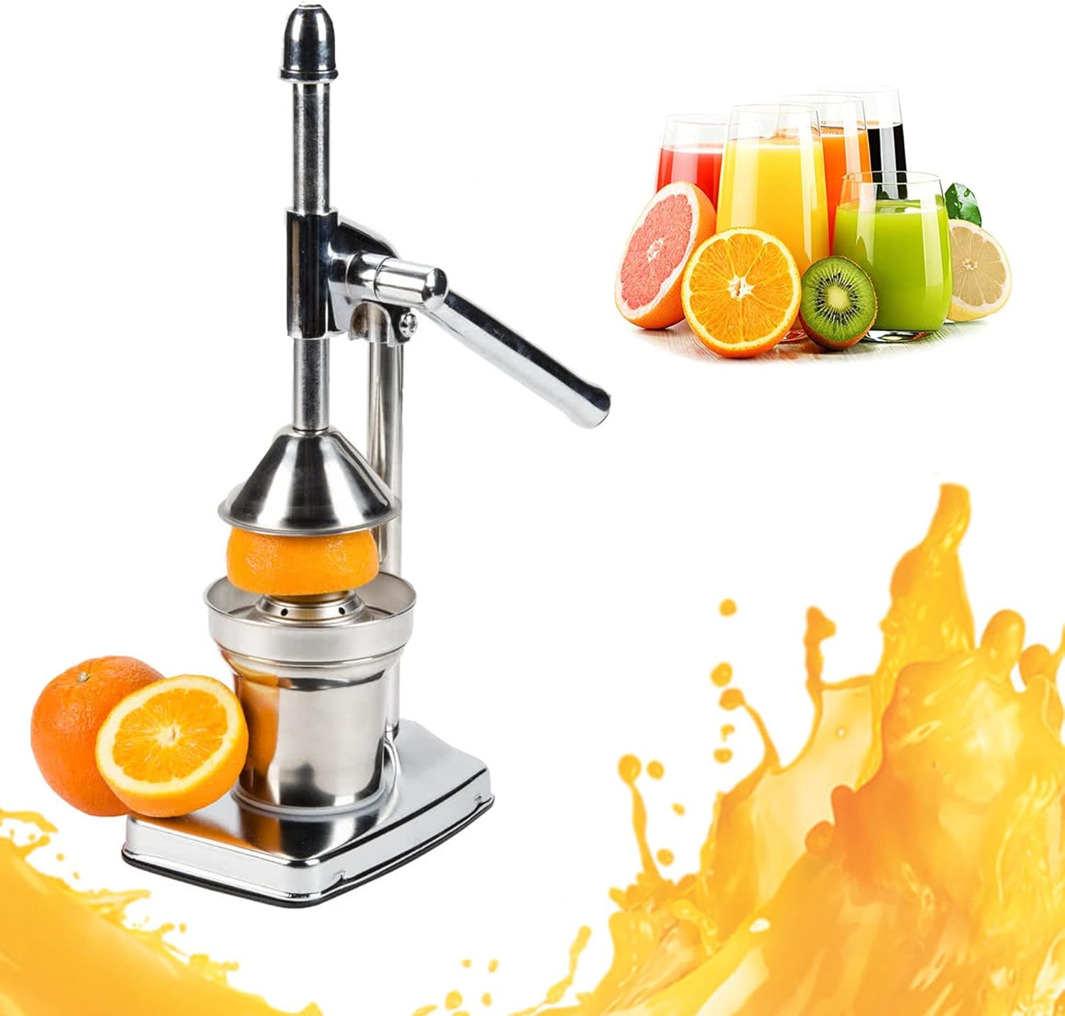 IUKOENTE Professional Citrus Juicer, Lemon Squeezer, Commercial Grade Hand Pressed