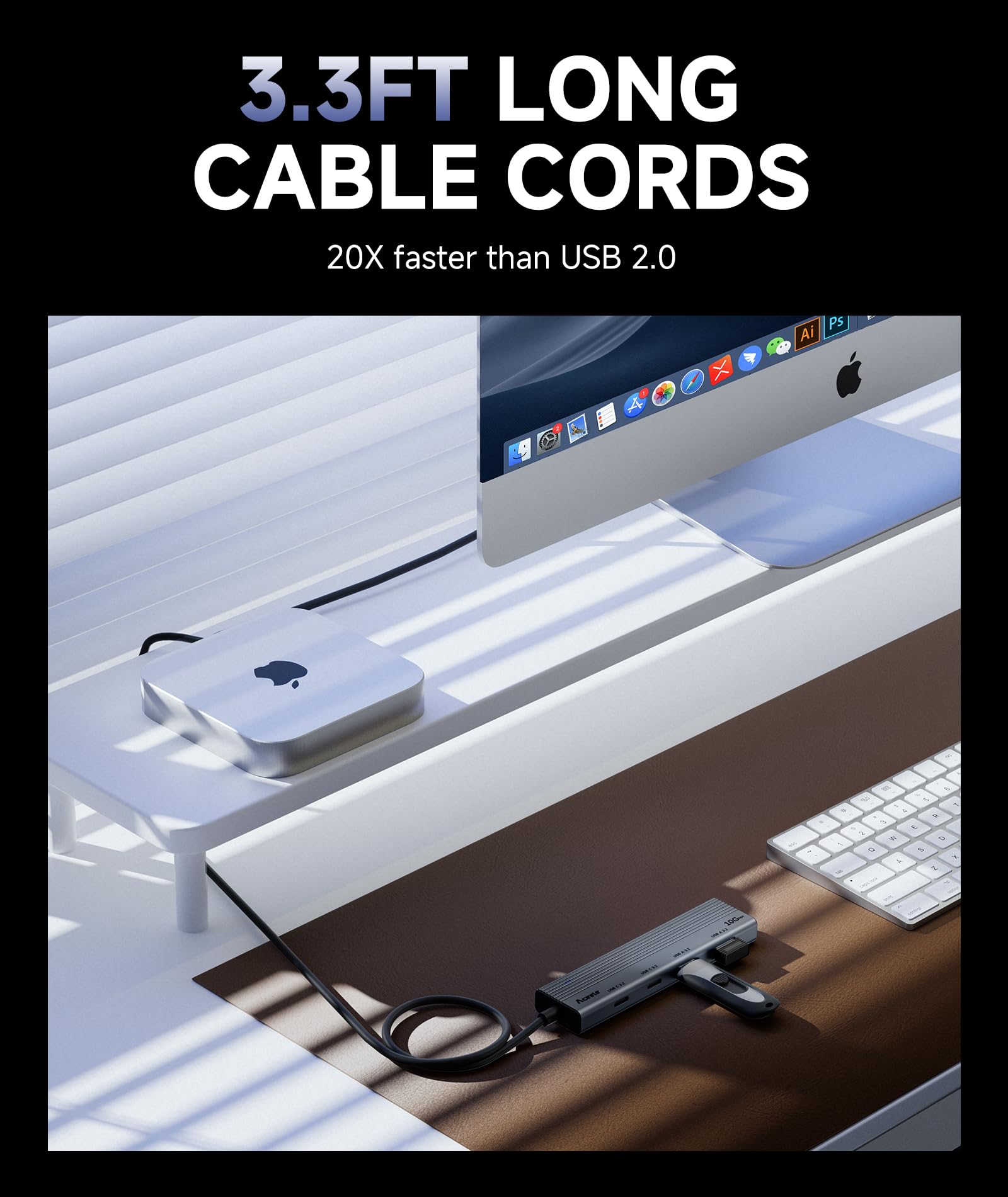 Hub Usb Aceele Usb 3.2 Gen 2 De 10 Gbps Com 4 Portas Usb A 3.2 Hub Usb Aceele Usb 3.2 Gen 2 De 10 Gbps Com 4 Portas Usb A 3.2