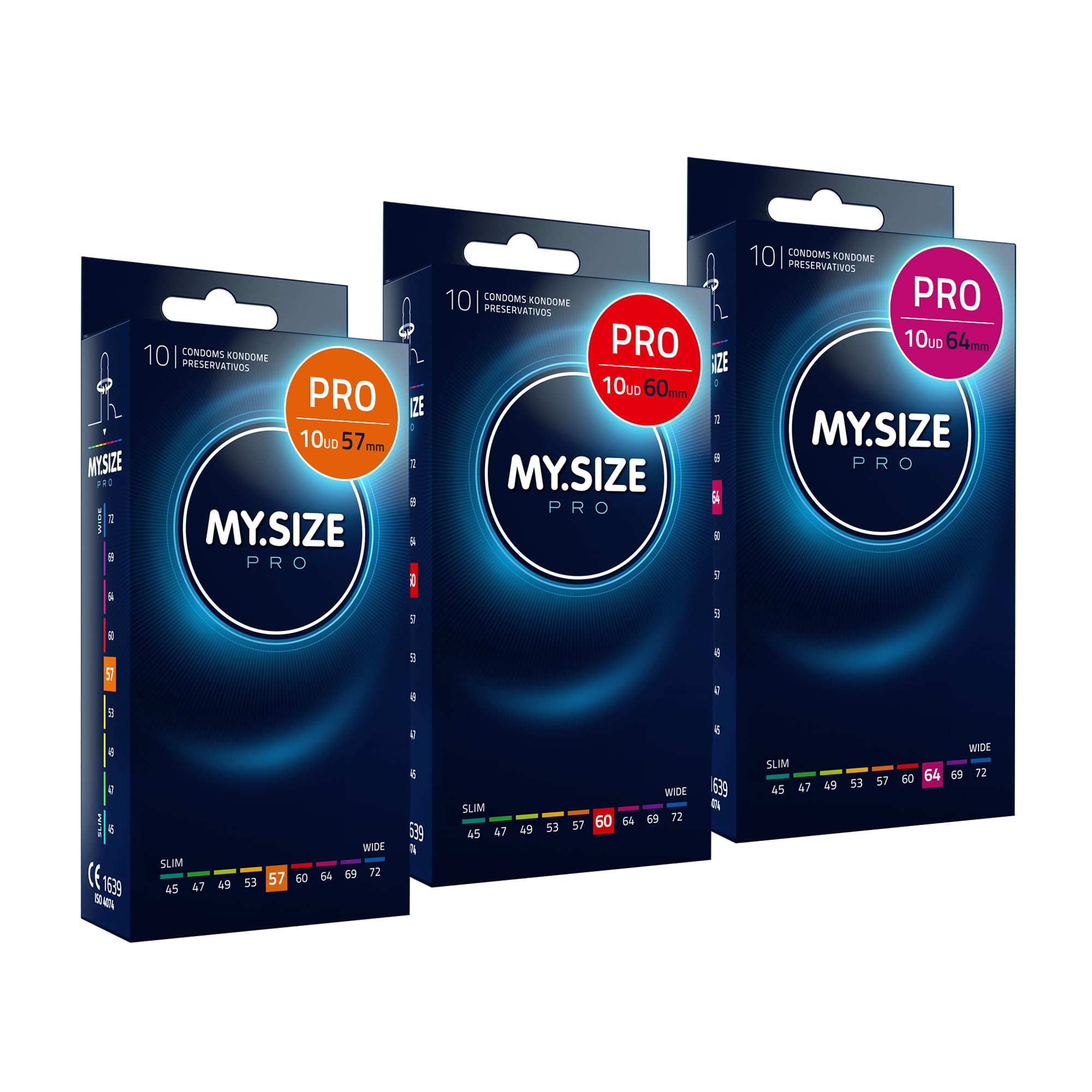 MY.SIZE PRO Condones ÉLITE, talla 5, 60 mm, XL, 10 piezas - Látex Vytex extra puro, fácil de abrir — view 34