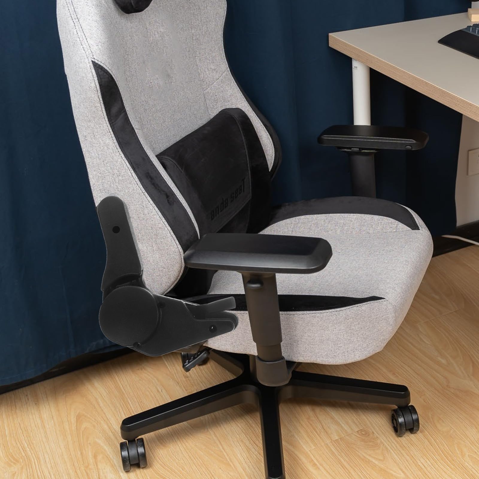 Happyyami Verstellbarer Rückenlehnenwinkel für Gaming Stuhl und Rennsitz 180 Grad Einstellbar Robustes Metall und Abs 1 Satz Zubehör für Ergonomischen Bürostuhl