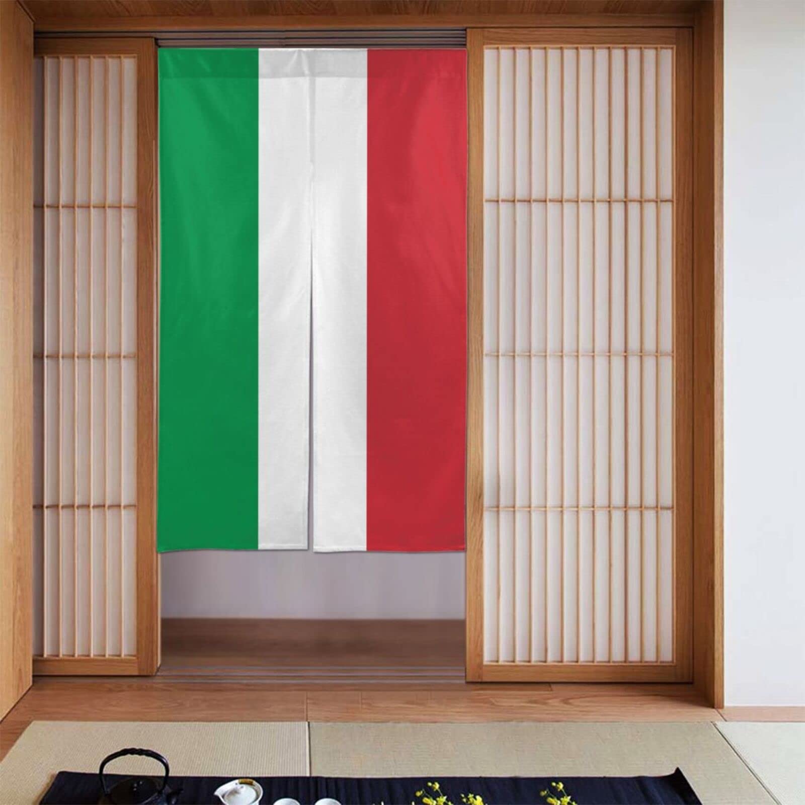 Rideau de porte Italie pour isoler une pièce sans travaux