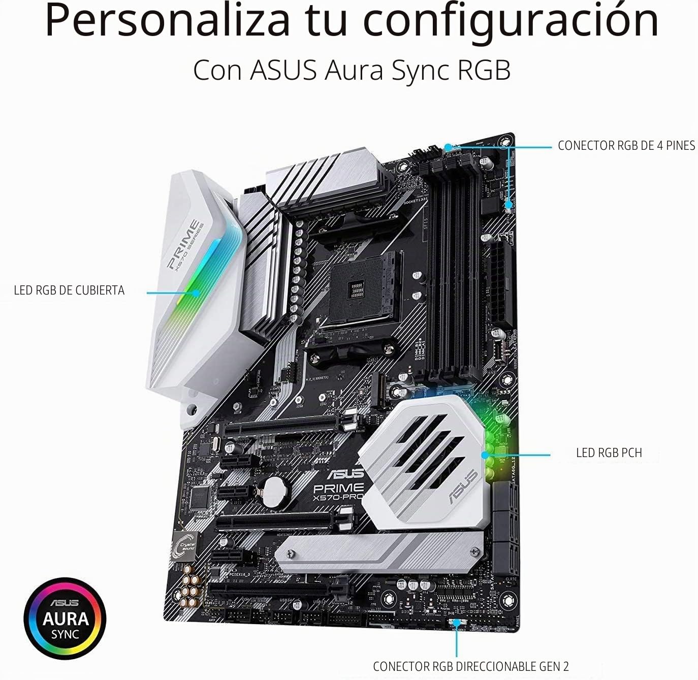 PLACA PRIME X570-PRO ASUS ASUS PRIME X570-PRO, AMD, ZÓCALO AM4, AMD RYZEN, DDR4-SDRAM, DIMM, 128 GB