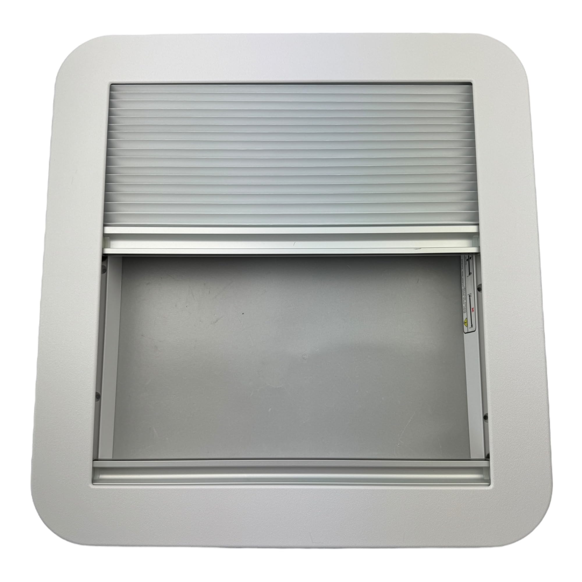 Aerodynamische Extra Vent Wohnmobil Dachluke 40x40cm mit klarer Haube