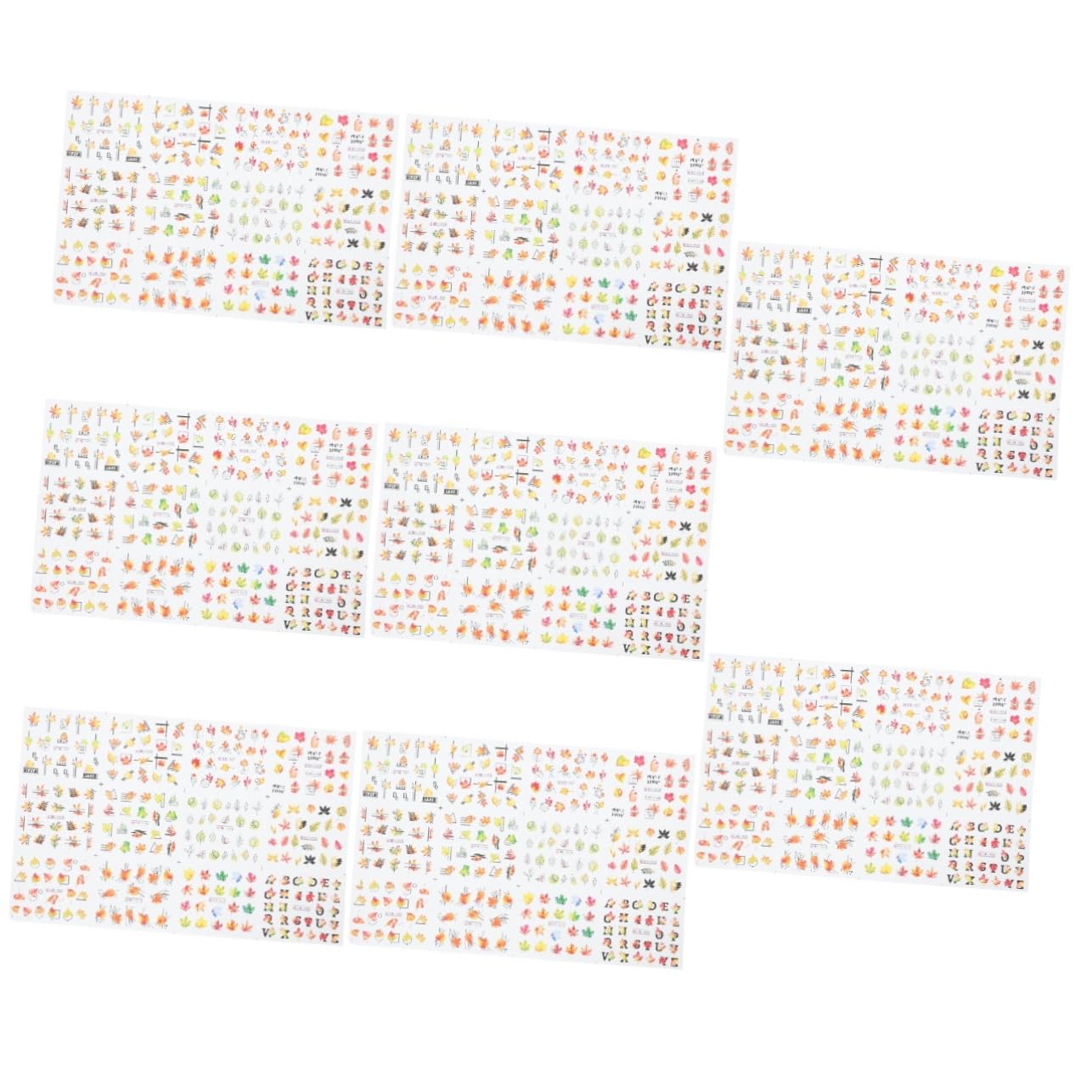 FRCOLOR 32 Piezas Arte De Uñas Pegatinas De Uñas De Acción De Gracias Pegatinas Decoración De De Decoraciones De Manicura Arte De De Hojas De Arce Clavo Papel