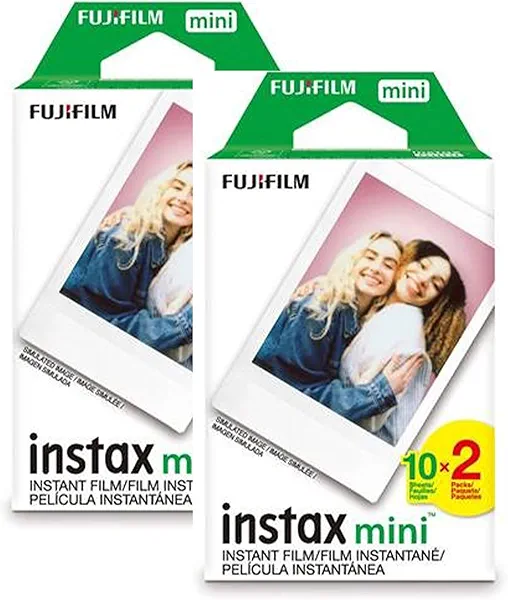 Fujifilm Instax Mini Instant Film, 2 x 10 Shots X 2Pack (Total 40 Shots) Value Set