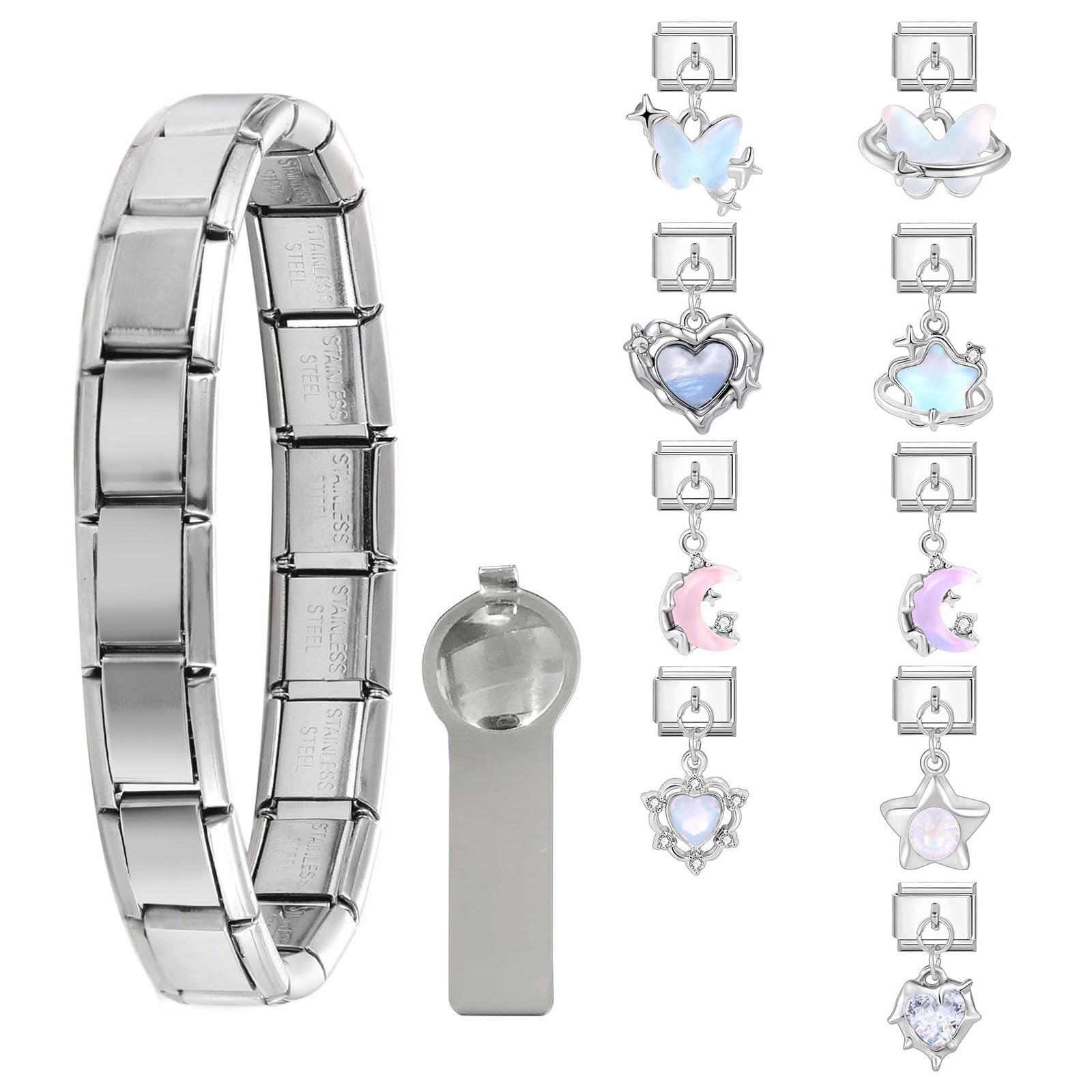 papasgix Italian Charms Set - 10mm*9mm Charm Bracelet, Love Fruit Cake Pendant
