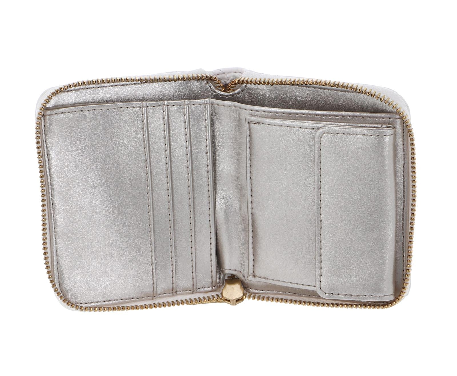 GUESS Giully SLG Small Zip Around Wallet Ivory