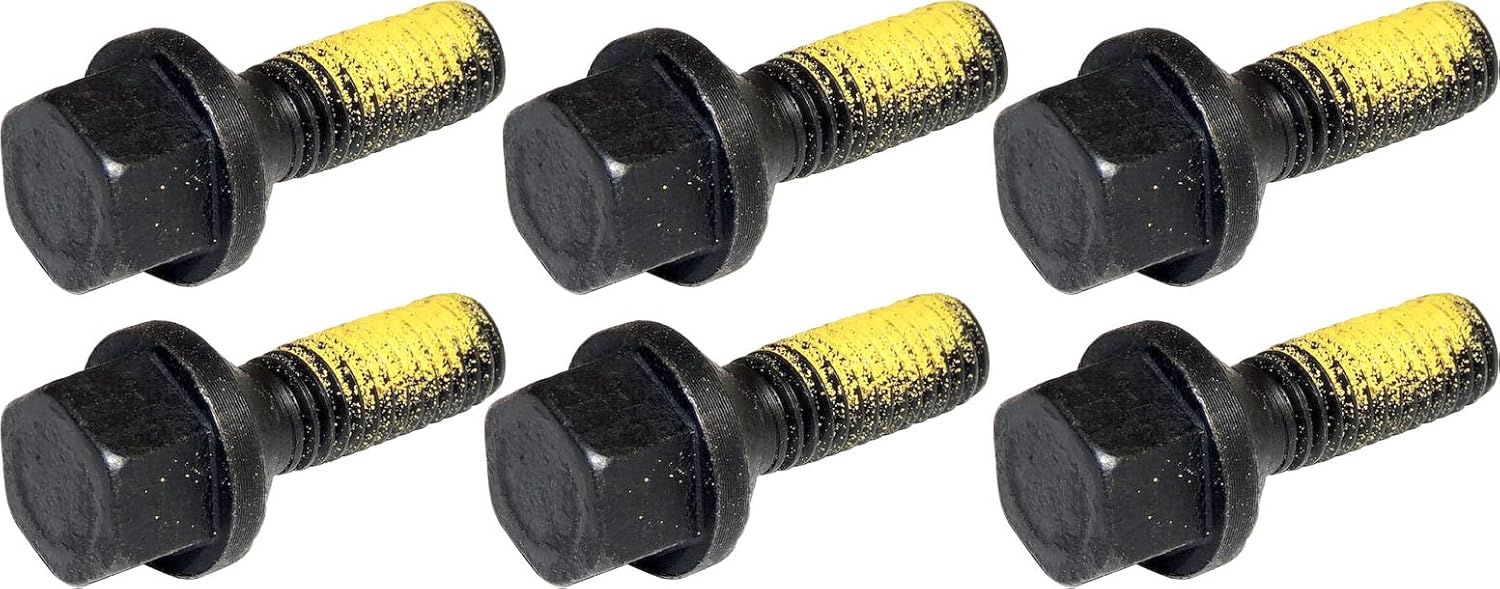 APDTY 158950 Transmission Crossmember Mounting Bolt Set (Set of 6; Grade 8)