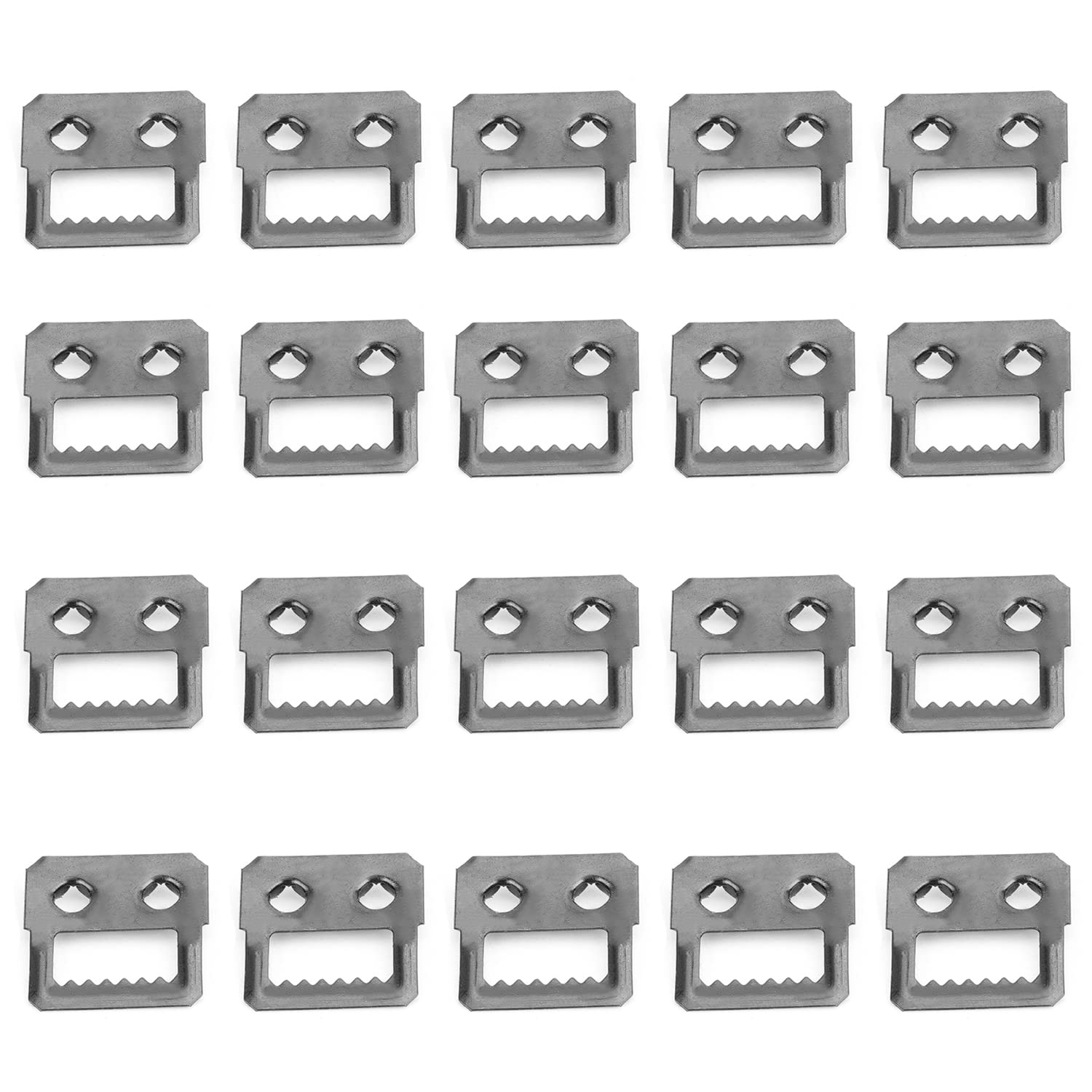 Mromax Hinge 20Pcs Sawtooth Picture Frame Hanging Black Hangers With Screws For Clock Paintings Artwork Hook Photos