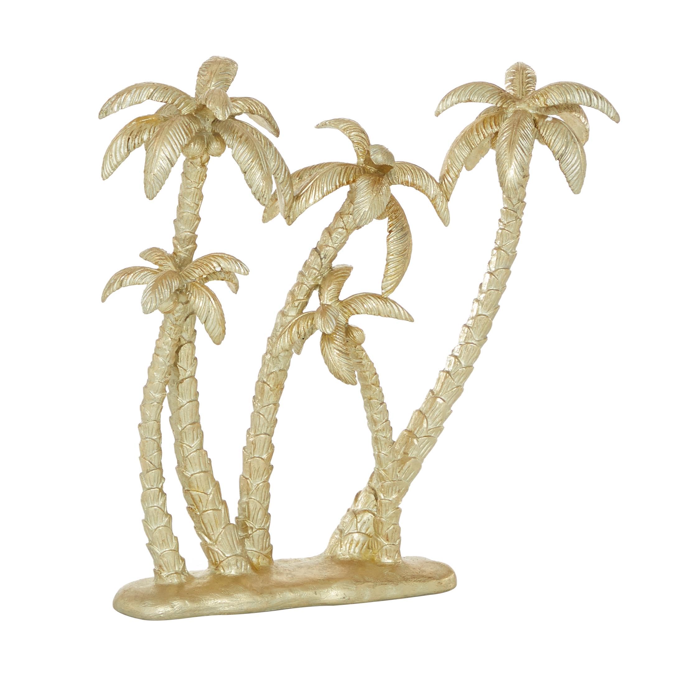 Deco 79 Scultura, resina, oro, dimensioni comode