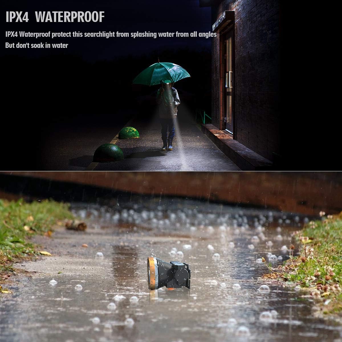 Rechargeable Headlamp, Super Bright LED Head Lamp Flashlight Waterproof Headlight with Built in Battery for Outdoor Camping Fishing Hiking Running Right Ride - Image 2