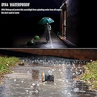 Vista 2 de Linterna frontal recargable, súper brillante, linterna de LED para la cabeza, impermeable, con batería incorporada para acampar al aire libre