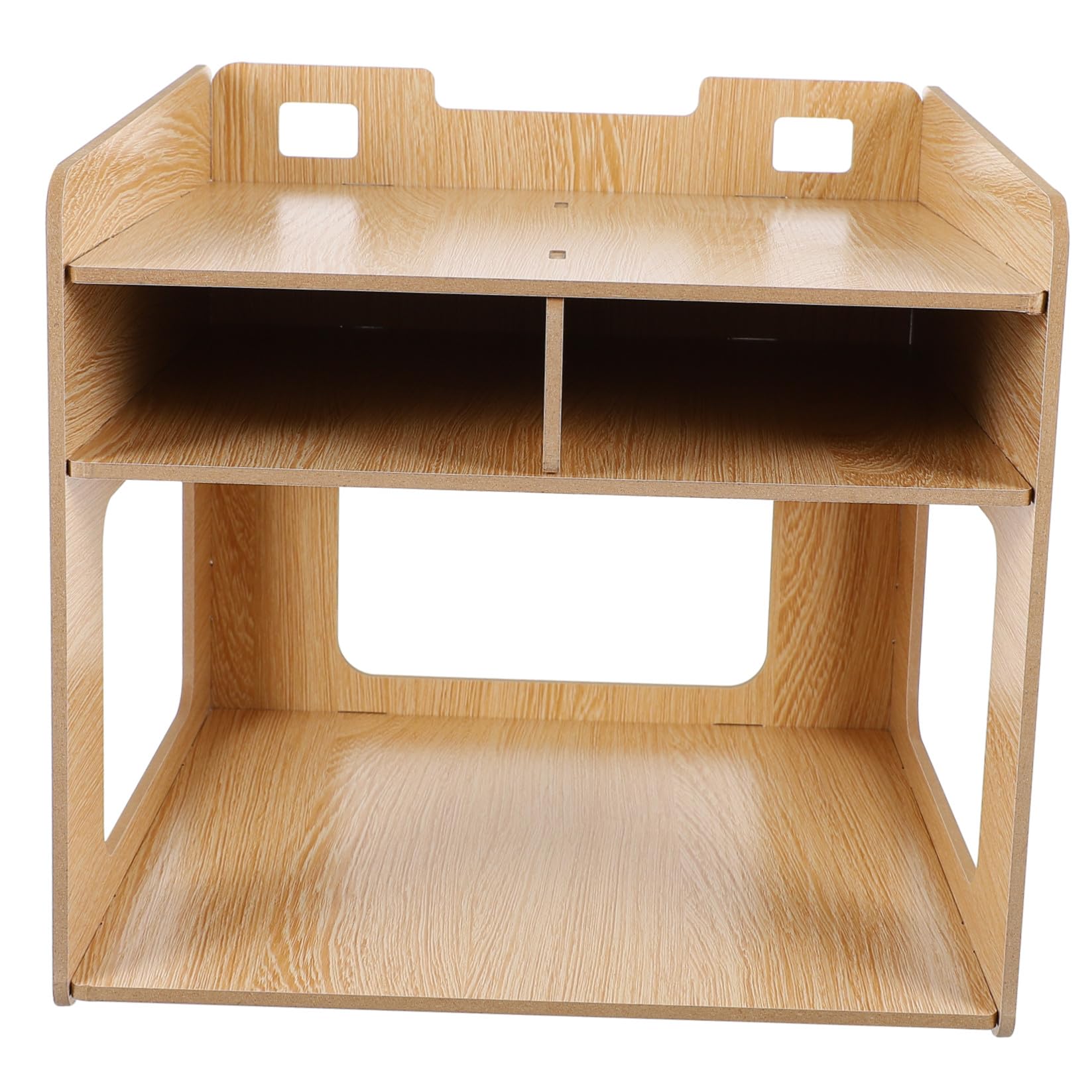 Homoyoyo Supporto Stampante da Tavolo in Legno Multi-layer per Organizzare Oggetti Ufficio