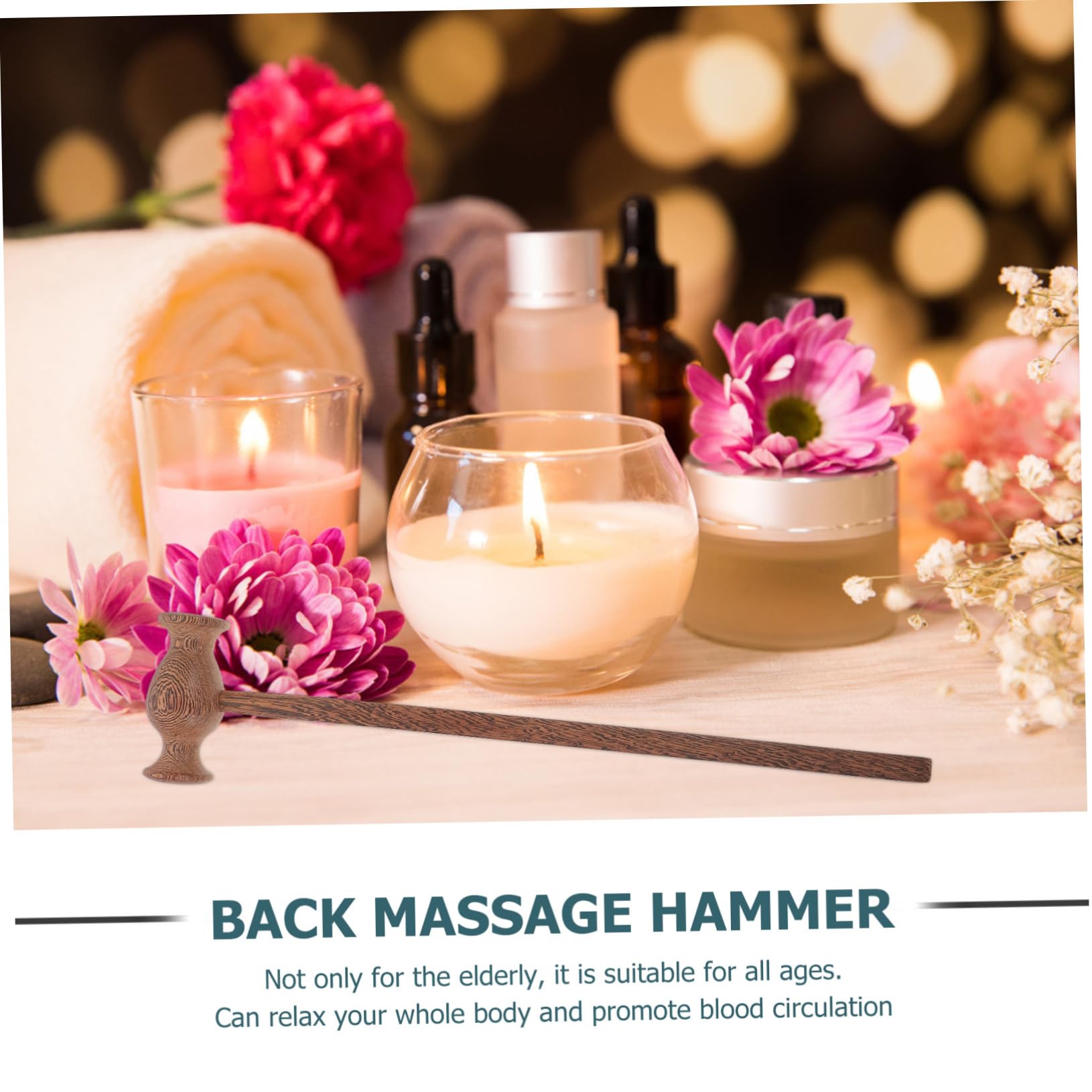 Beavorty 1pc Massage Hammer Abdomen Hammer Wood Itch Claw Scratcher Massage Hammer Neck Stick Wooden Duck Eggs Neck and Shoulders