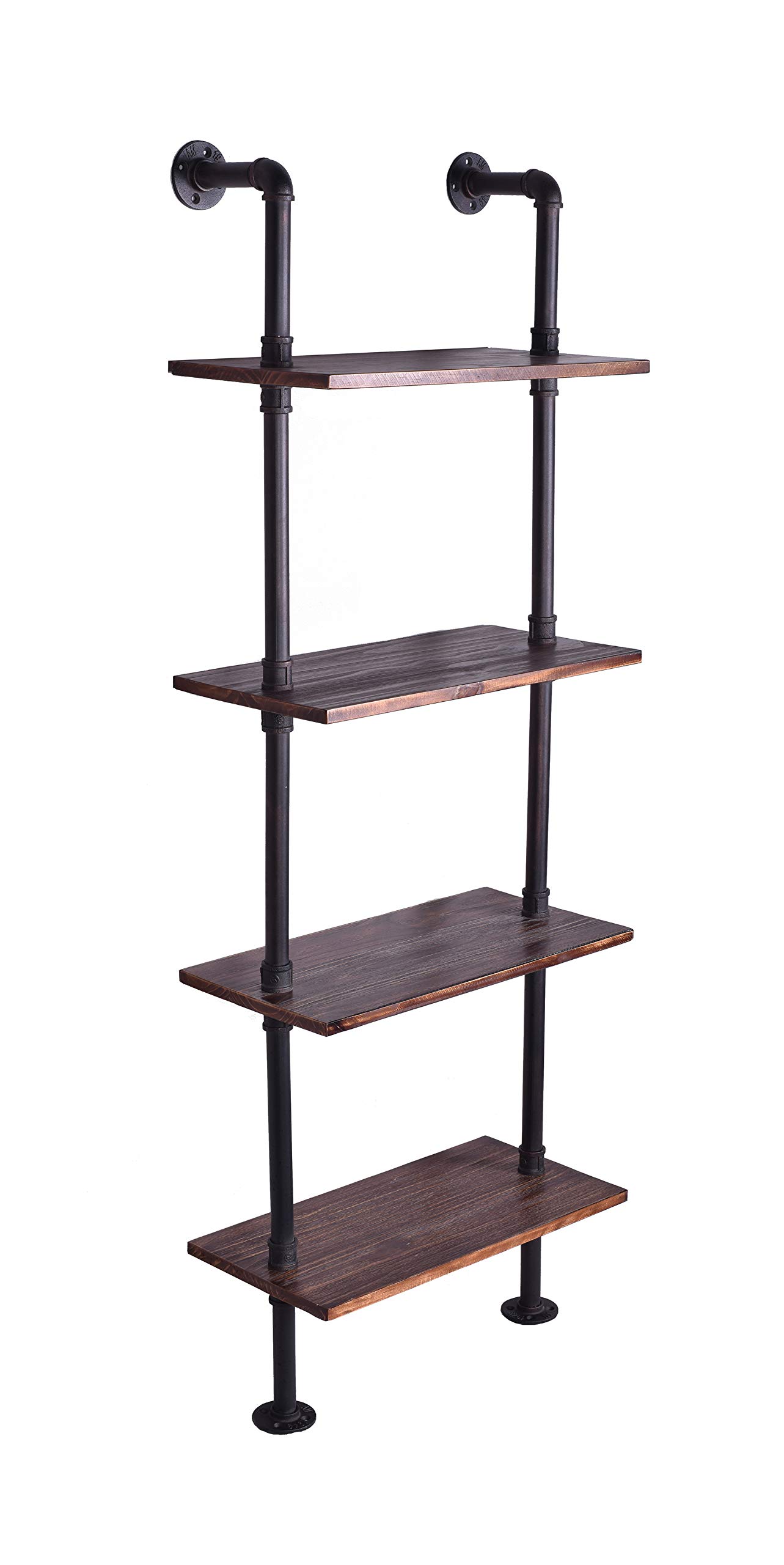Buy LOKKHAN 24 Inch Industrial Pipe Shelves,Wall ed Metal Pipe Wood