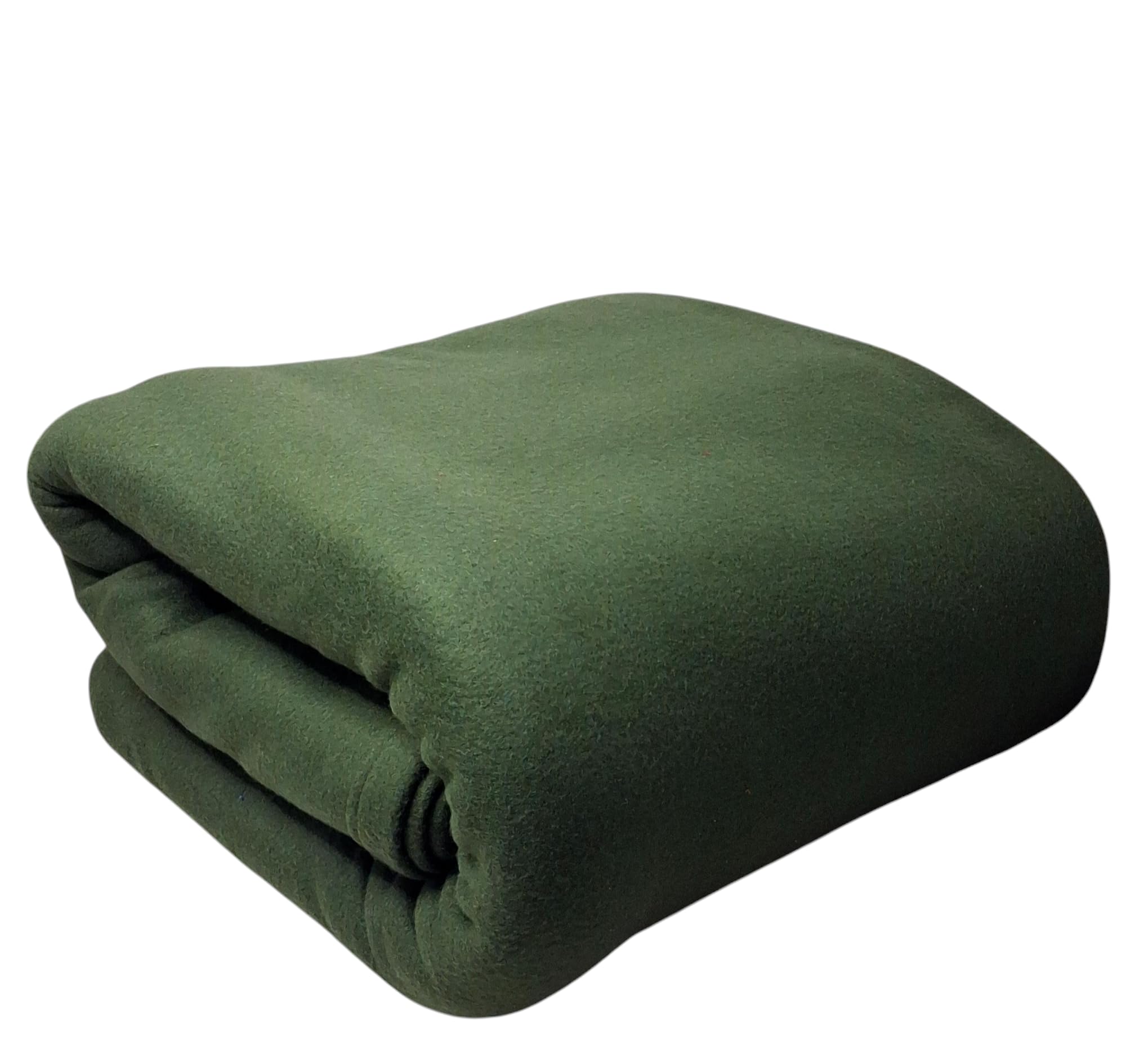 MAMRAJ 300 GSM Special for Heavy Winter Plain Light Weight Polar Fleece Blanket for Single Bed [ 60x90] (Green)-image-25